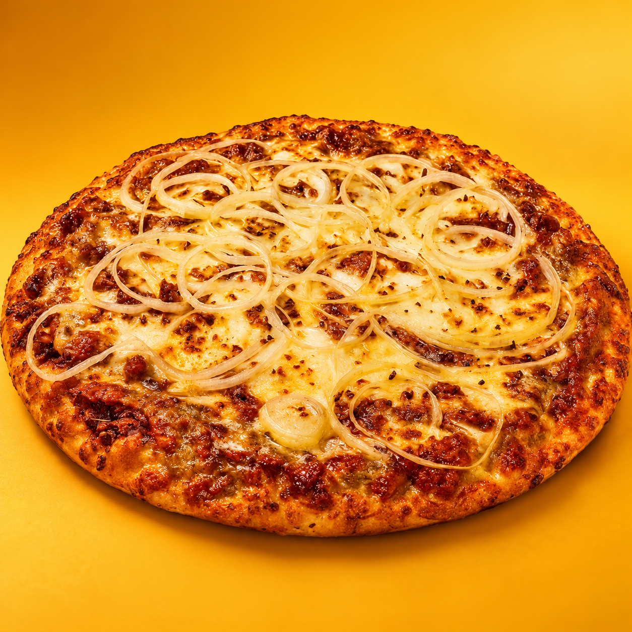 Pizza de costela barbecue